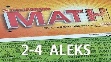 Grade 7 2-4 ALEKS