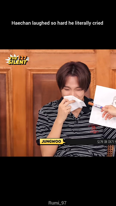 He made haechan cry 😂 #haechan #jungwoo #nct127
