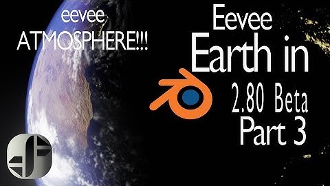 Blender 2.8 tutorial | eevee | How to make a planet | Part 3/4 - Creating the atmosphere
