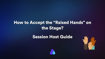 How to accept the "Raised Hands" on the event stage? | #Airmeet  #sessionhostguide #quickguide