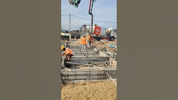 Technical casting beam concrete in aluminium formwork