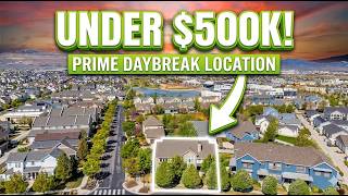 Living in Daybreak Utah End-Unit Townhome Tour Near the Lake