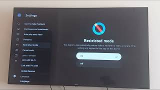 How To Enable Parental Controls / Restricted Mode on YouTube Smart TV