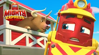 Nate’s Bull Delivery and MORE | Mighty Express Clips | Cartoons for Kids