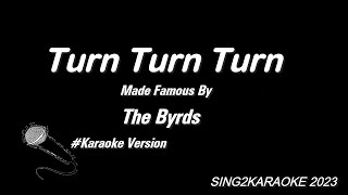 The Byrds   Turn Turn Turn ( #Karaoke Version with sing along Lyrics )