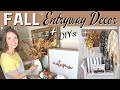 FALL ENTRYWAY DECOR IDEAS 2021 |  SMALL FOYER DECORATE WITH ME | DIY FALL HOME DECOR