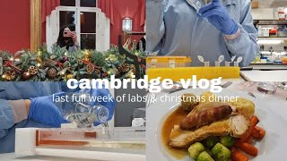 cambridge vlog | day in the life of a researcher at cambridge university & christmas dinner