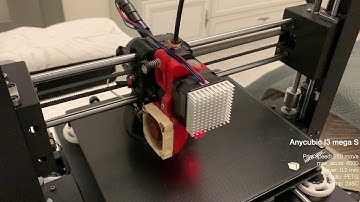 Anycubic i3 mega S maximum print speed test with Klipper