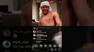 Yk Osiris sings with ought auto tune on Instagram live!!