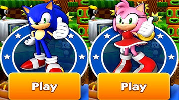 Sonic Dash Sonic VS Amy Gameplay (iOS, Android) Part 2