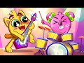 Super music band   funny kids stories by baby zoo 