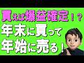 【知らないと大損】買えば儲かる！？株は年末に買って年始に売れ！