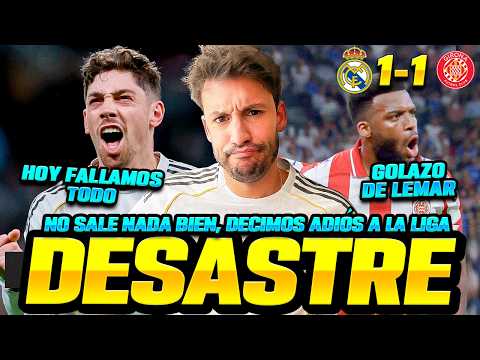 I'M SO FURIOUS😠| NOTHING IS GOING OUR WAY AND WE'RE DROPTING POINTS AGAIN | REAL MADRID 1-1 GIRON...