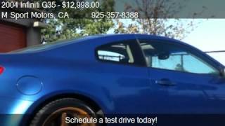 2004 Infiniti G35 Coupe with Leather and 6MT - for sale in W 2004 Infiniti G35 Coupe Want To Sell For 9 500
