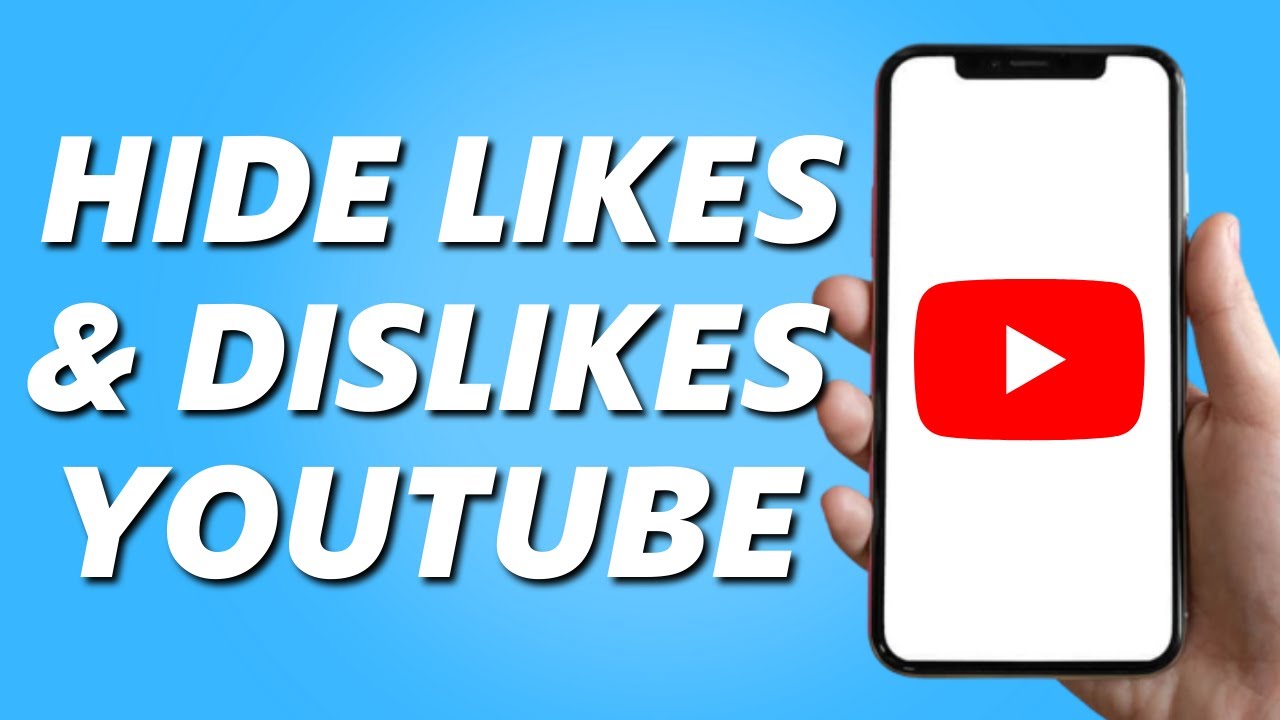 How to Hide Likes & Dislikes on YouTube IOS/Android YouTube