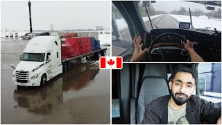 Trucking industry is going bad day by day || First time on this HIGHWAY And big SNOW STORM ||VK257