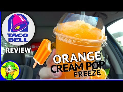 Taco Bell® | Orange Cream Pop Freeze | Food Review! 🌮🔔🍊