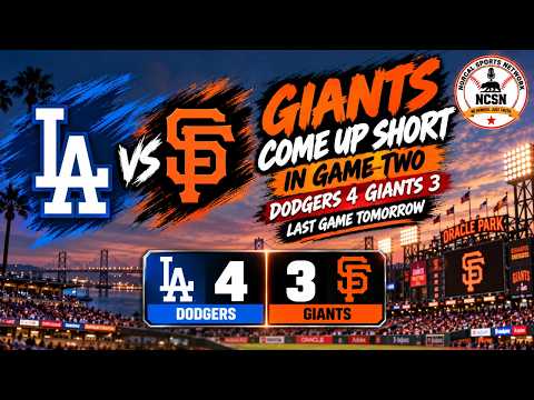 Giants Lose Game 2, Last Game Tomorrow