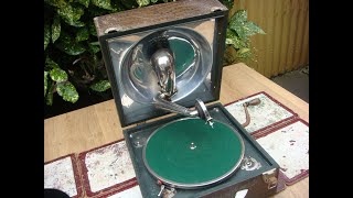 Vintage Old Antique DECCA Portable Gramophone