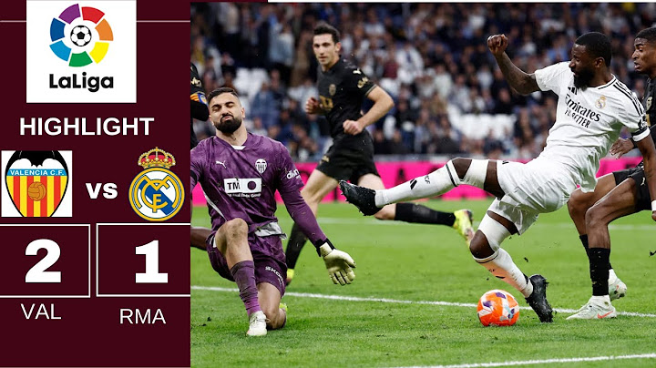 Real Madrid vs Valencia 1-2 ll Full Highlights And Goals ll LALIGA ll