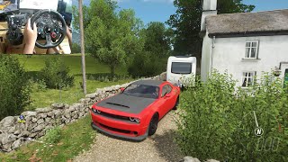 Dodge Challenger SRT Demon Forza Horizon 4 Logitech g29 gameplay