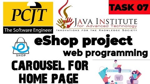Web Project Task 07| java institute |  1st Year | e shop @javainstituteforadvancedte1415