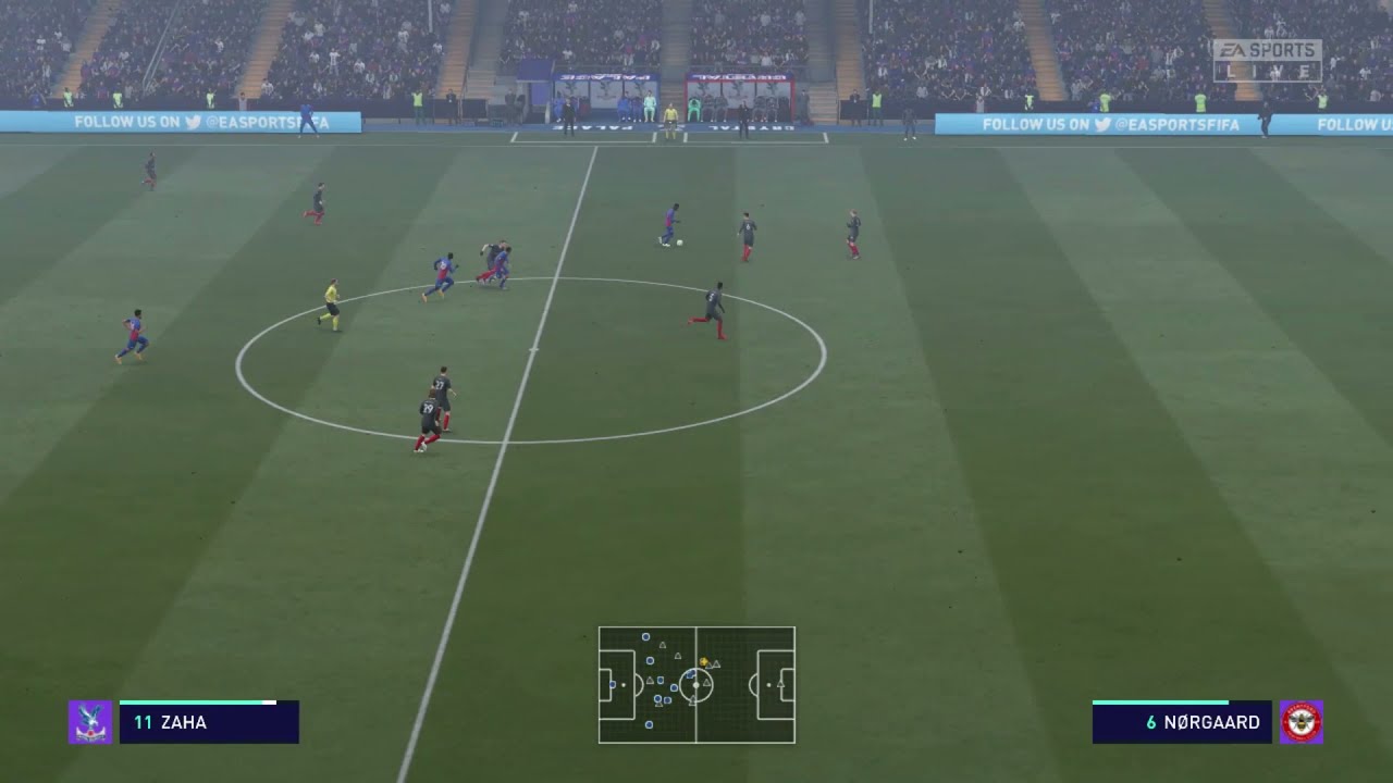 Crystal Palace FC vs Brentford FC FIFA21 Gameplay