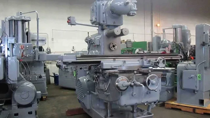 Used KEARNEY & TRECKER 420 TF Horizontal Mill Vertical Head - AMAZING SHAPE