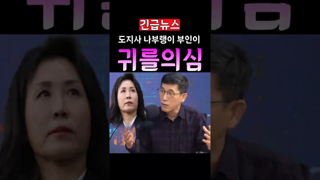 [속보]진중권"도지사 나부랭이 부인이..." 소름이다