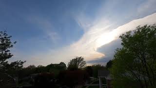 May 2, 2021. Blue Sky to the Left. Storm to the Right.