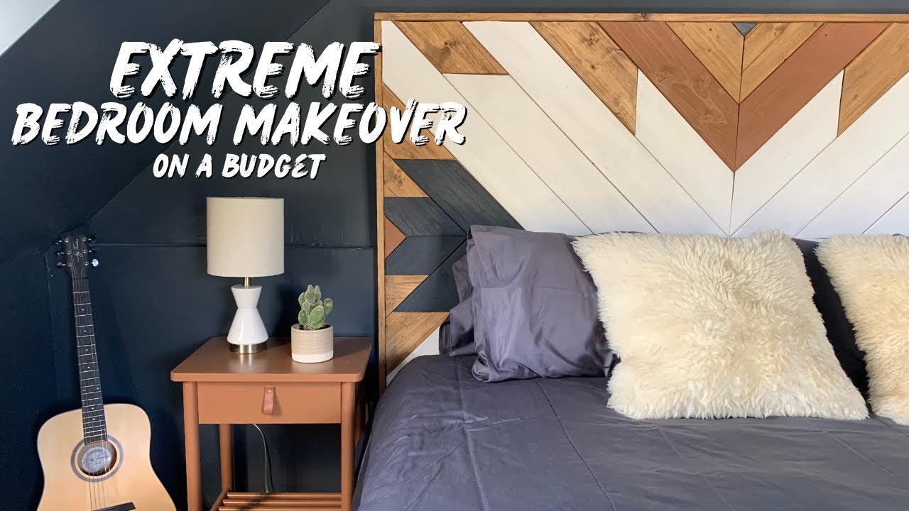 EXTREME BEDROOM MAKEOVER on a budget! (Start to Finish) Elysia