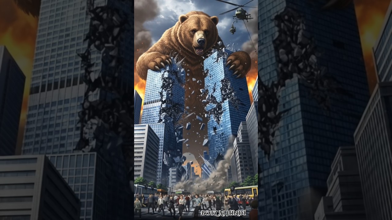 "जादुई बिल्ली vs गुस्सैल भालू #MagicCatVsBear #FunnyCartoonFight #BearAttack #shorts #shortsfeed