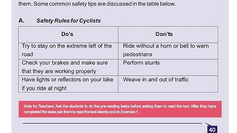 English Class 8: Unit 3 || Better Be Safe Than Sorry || Traffic Education, part 2 of 2.