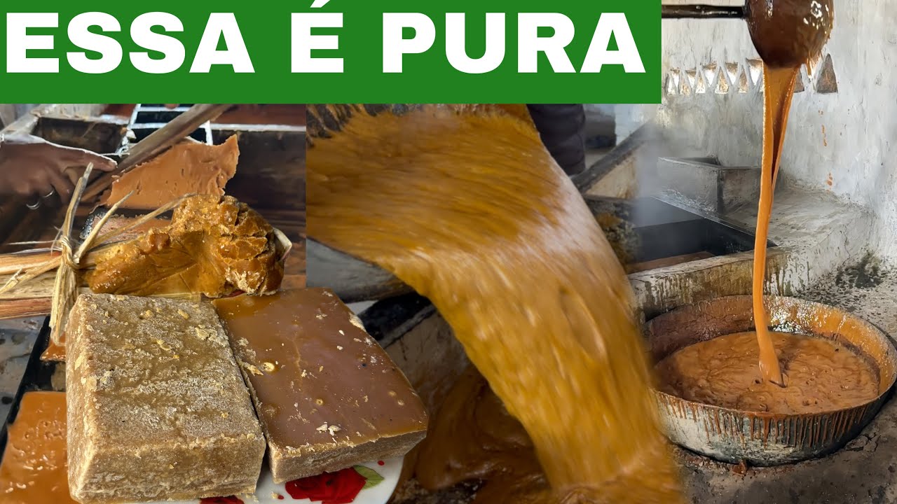 Engenho de Rapadura NATURAL SEM ADIÇÃO DE MISTURA. Essa Rapadura é molinha e saudável  