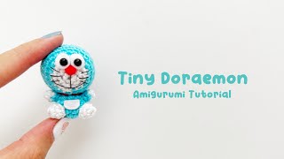 Tiny Doraemon Amigurumi Crochet Tutorial | Step by Step | FREE PATTERN