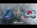 NHL Cup Final / G 1 / Lightning vs Avalanche 2022