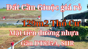 Đất thổ cư Cần Giuộc. Diện tích 126m2, mặt tiền đường nhựa xã Mỹ Lộc- Cần Giuộc, gần DT835A, SHR