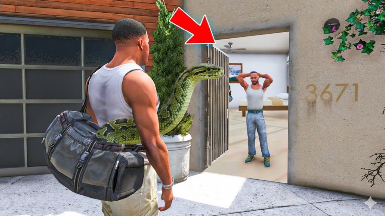 Franklin FOUND Indian Bike Driving 3D Franklin House inside his House in GTA-5 😱