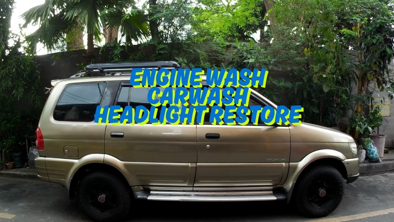 Isuzu Sportivo 2005 Model | Engine Wash | Carwash | Headlight Restore