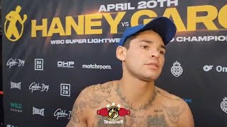 (WOW) Ryan admits he Knew he was gonna LOSE the fight to Gervonta but will win against Haney