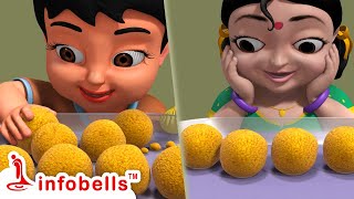 வட்டமான லட்டு தட்டு நிறைய லட்டு | Tamil Rhymes for Children | Infobells