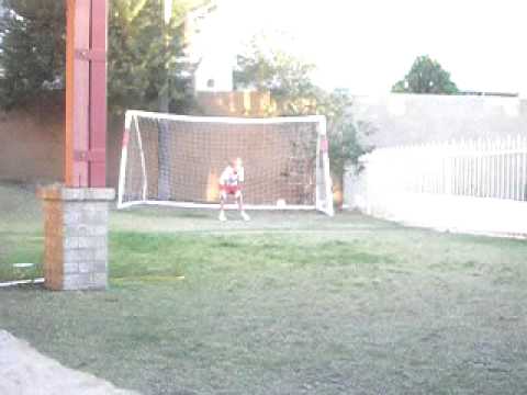 Markus and Eamon backyard soccer