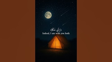 ﴿قَالَ لَا تَخَافَا إِنَّنِي مَعَكُمَا أَسْمَعُ وَأَرَى﴾ سورة طه #قرآن #عمر_بن_ضياء_الدين