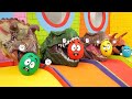 Play and learn with animals  colorful tiger octopus triceratops dog rhino  kids learning