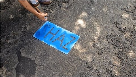 Using street advertising stencils - A step by step mini guide