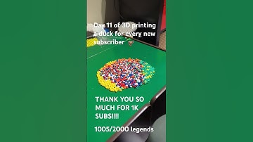 Day 11 of 3D printing a duck for every new subscriber 🦆