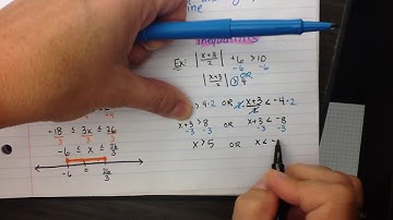 Algebra 2 1.6B notes - Solving Absolute Value Inequalities