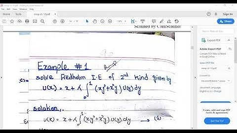 MMP.INTEGRAL EQUATION.EXAMPLES OF FREDHOLM INTEGRAL EQUATION BY PROF: ANWER KHAN