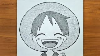 How to draw Monkey D. Luffy step by step | Very Easy Pencil Drawing for Beginners | AR  screenshot 1