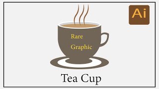 How to Design Tea cup in Illustrator in Adobe Illustrator | graphic design | logo design